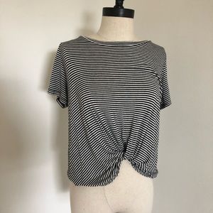 Black and white striped shirt